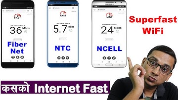 Which Internet is Fast...? Fiber, NTC, NCELL Internet Speed Comparision | SuperFast WiFi |