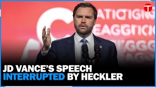 Moment: JD Vance Torches Heckler Who Interrupted His Washington Conference Speech