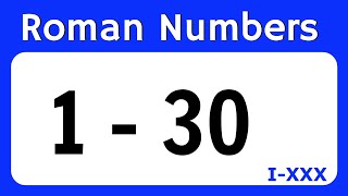 Celebrity Roman Numbers 1 to 30 | Roman Numerals 1 to 30 | Roman Sankhya 1 se 30 tak Profile
