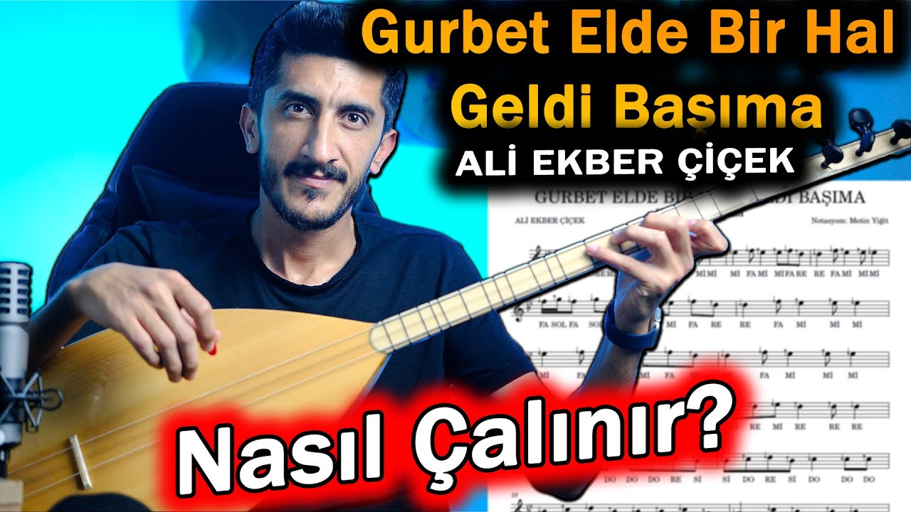 GURBET ELDE BİR HAL GELDİ BAŞIMA SOLFEJ SAZ NOTALARI | Ağlama Gözlerim Bağlama Solfej