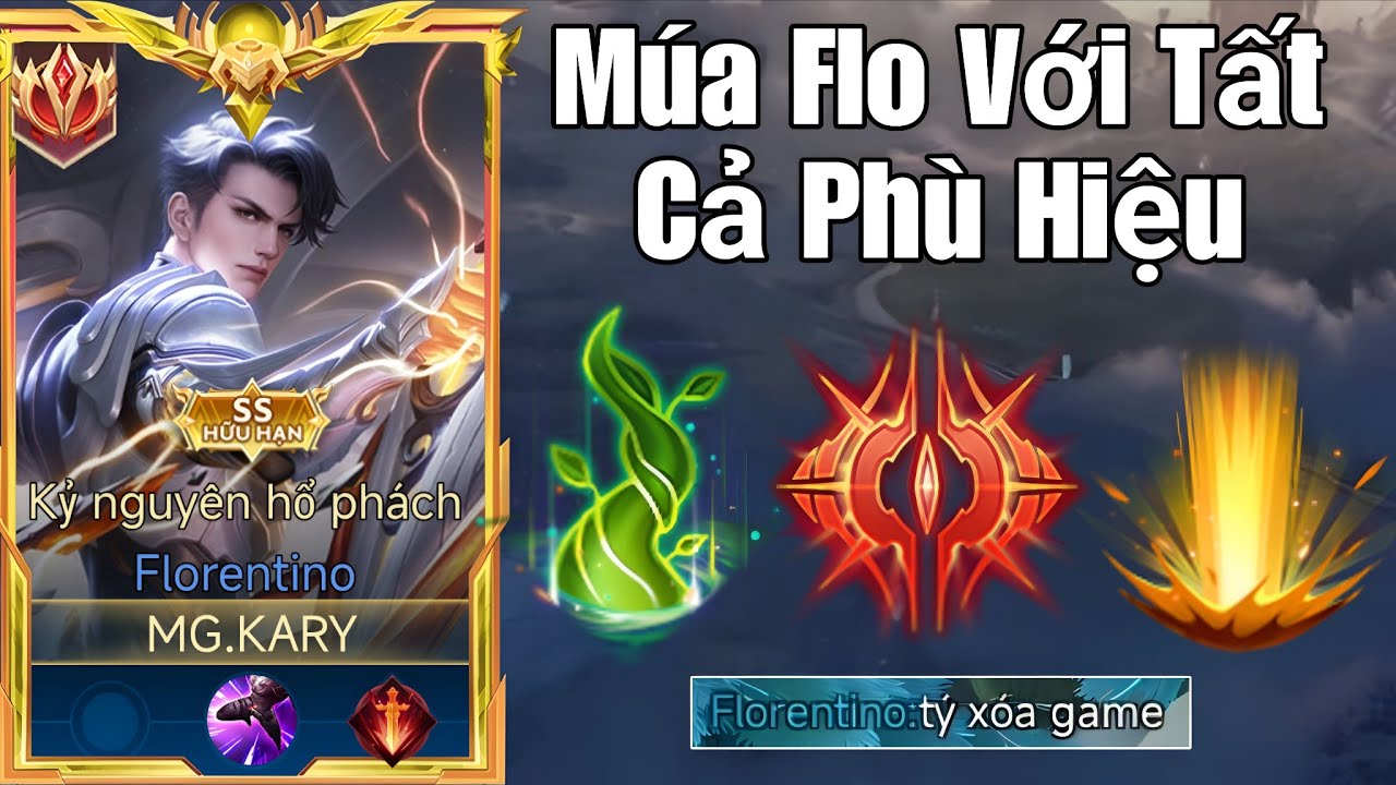 Kary Và Một Ngày Leo Rank Múa Flo Bằng Tất Cả Phù Hiệu Trong Liên Quân P1