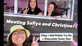 Meeting Safiya And Cristine Nail Polish Try-On Taste Test
