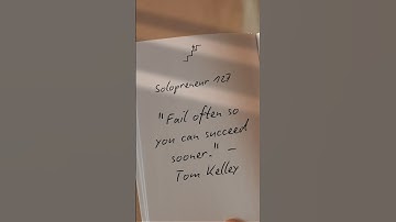 Fail fast. Learn faster. Succeed. 🚀 #TomKelley #innovation  #levelupyourlife #failuretosuccess