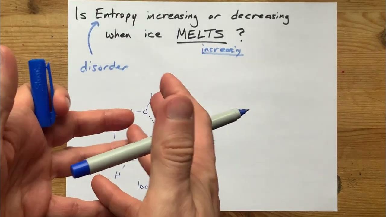 Is Entropy INCREASING or decreasing when ICE melts? YouTube