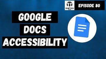 BTG CLIPS: How to use Google Docs with a Screen Reader | NVDA, JAWS, Narrator #Accessibility