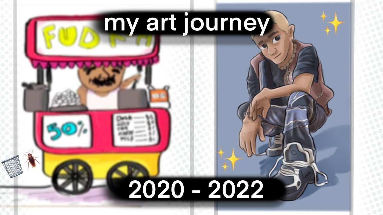 My Art Journey 2020 - 2022 | huge improvement - YouTube