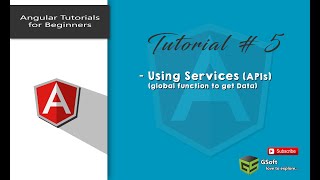 How to call or use services in Angular 8 | creating a service | angular tutorials #5