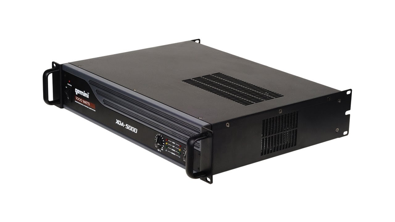  5000 Watt  Power  Amplifier  Gemini XGA 5000 YouTube