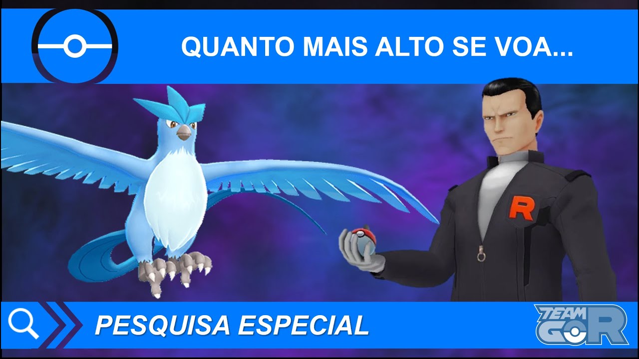 Pokémon Go - Missão Quanto Mais Alto Se Voa - recompensas e