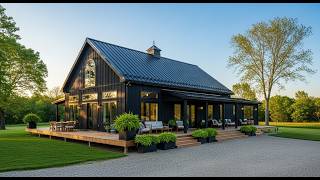 Inside & Out The Most Striking Black Barndominium Homes