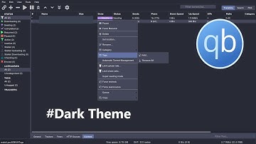 how to get QBittorrent dark theme.