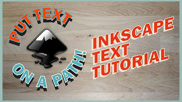 How To Put Text On A Path Or Curve In Inkscape