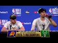 Pat Connaughton and Brook Lopez NBA Finals Game Six Media Availability | 7.20.21