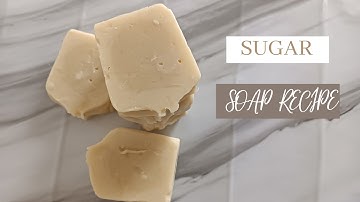Homemade Sugar Cold Process Soap Making| Artisansoap