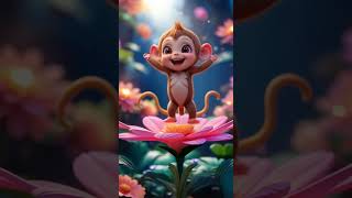 Cute Baby Animals Dancing On Flowers Relaxing & Adorable Animation For Kids
