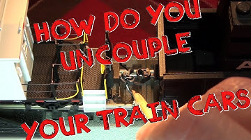 Model Railroad Uncoupling Tool,  How to uncouple model trains