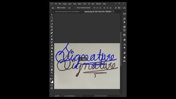 Create Digital Signature in Photoshop