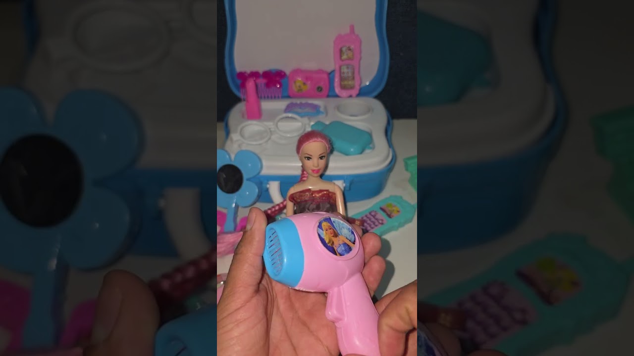 Satisfying Barbie Doll Makeup Toys Asmr | GS7 Cosmetic Real Makeup kit Unboxing Beauty Set