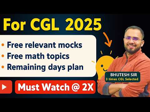 Free Mocks, Free topics, Remaining days study plan / strategy for SSC ...