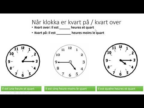 Video: Hva Er Klokka I Frankrike