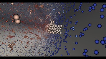 VISUALISATION - Agglomeration of small particles in turbulent flows