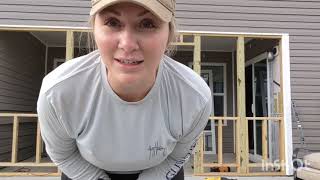 Couple Frames Outdoor Screened Porch in a Day