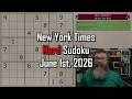 NYT Hard Sudoku Walkthrough June 1 2026 NYT Hard Sudoku Walkthrough June 1 2026
