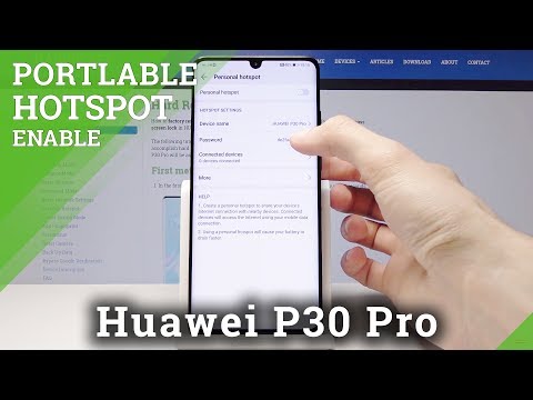 How to Activate Portable Hotspot in HUAWEI P30 Pro - Network Sharing