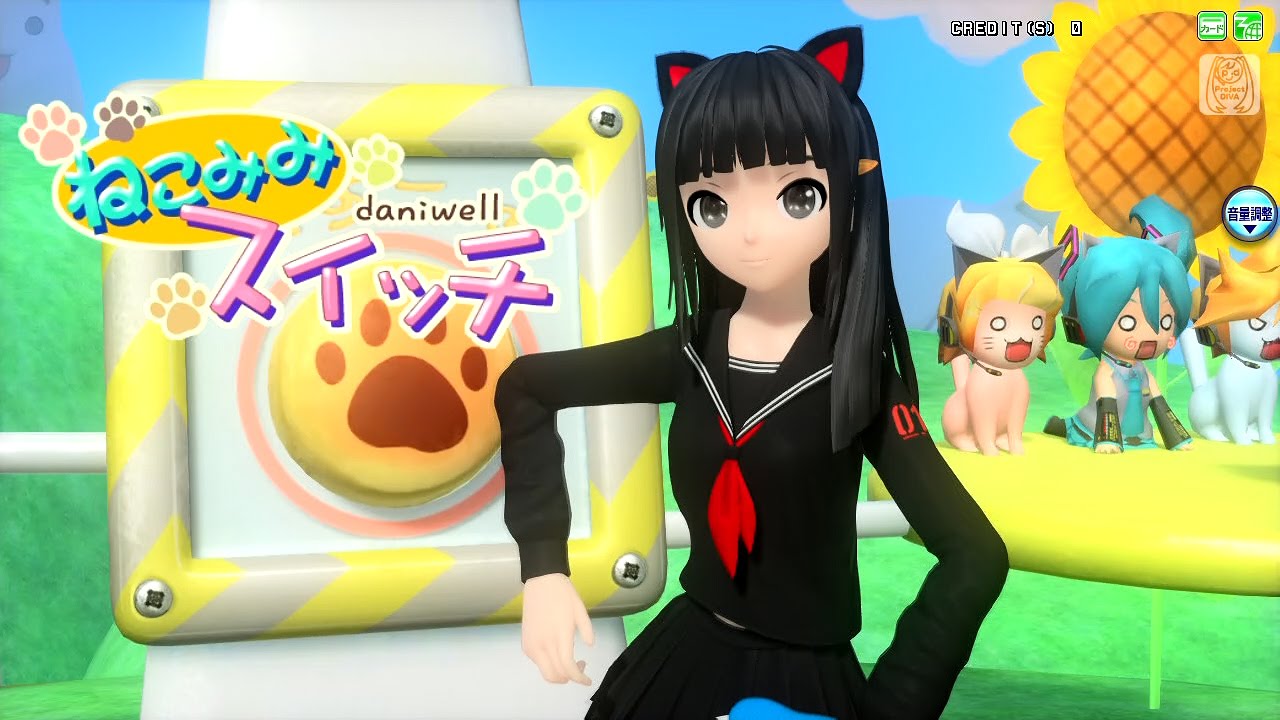 Pda Ft Pv ねこみみスイッチ 初音ミク シャノワール 7p 60fps Youtube