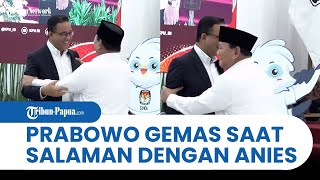 MOMEN Prabowo Gemas Hingga Guncang Lengan Anies saat Bersalaman