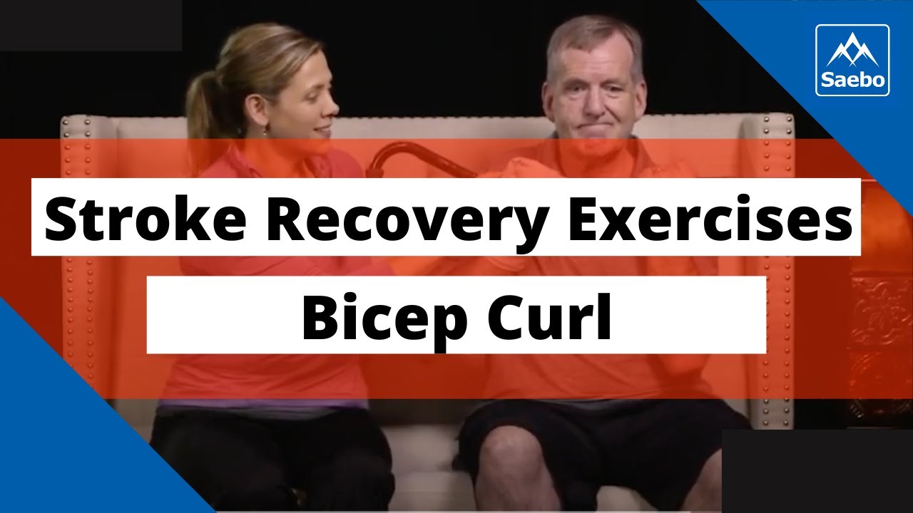 Best Stroke Recovery Dowel Exercises Bicep Curl YouTube