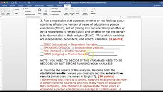 CCJ 3701 Lab 7 Answer Key & Help Interpreting Linear Regress