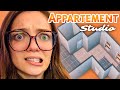 Je dois meubler ce mini appartement biscornu   les sims 4 