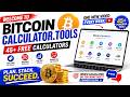 Bitcoin Calculator You'll Ever Need — 45+ Tools No Sign-up | 100% Free | bitcoincalculator.tools