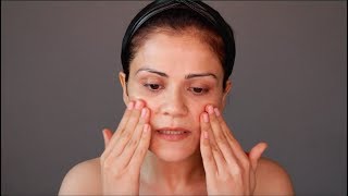 My pre-party face lifting massage