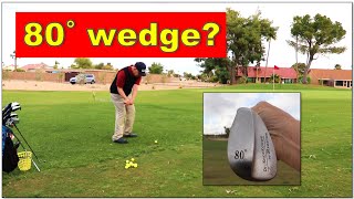 Golfing with an 80 degree wedge