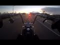 Ride at dawn  honda shadow  harley davidson 883