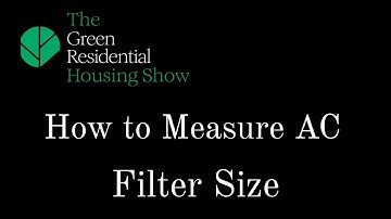 How to Measure AC Air Filter Size