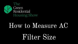 How to Measure AC Air Filter Size by Green Residential 30 views 1 month ago 3 minutes, 2 seconds