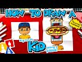 How To Draw A Big Mouth Kid Eating A Pizza