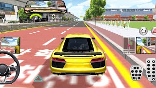 New Sedan Car Gold Audi in Parking Building - 3D Driving Class 2025 - best Android gameplay screenshot 5