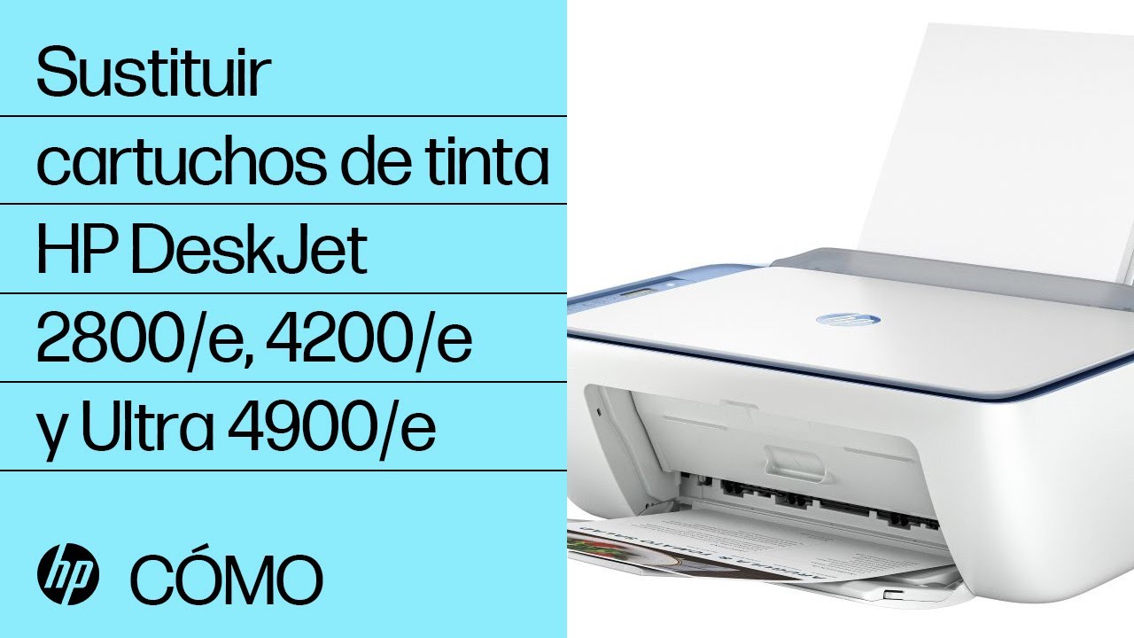 Impresoras HP DeskJet 2800, 4200 y 4900 - Sustitución de los cartuchos ...