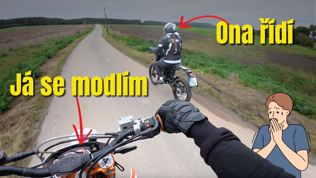 A je po motorce! Poprvé na motorce 👱‍♀️ Jak to asi dopadlo?! | KTM EXC 450 + Rawrr Mantis X