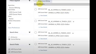 IPSIS Section Association Mapping in D2L Brightspace