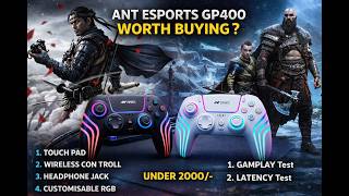 ANT ESPORTS GP400 Wireless Controller Review 🔥 | Worth Buying Under ₹2000? Gameplay + Latency Test
