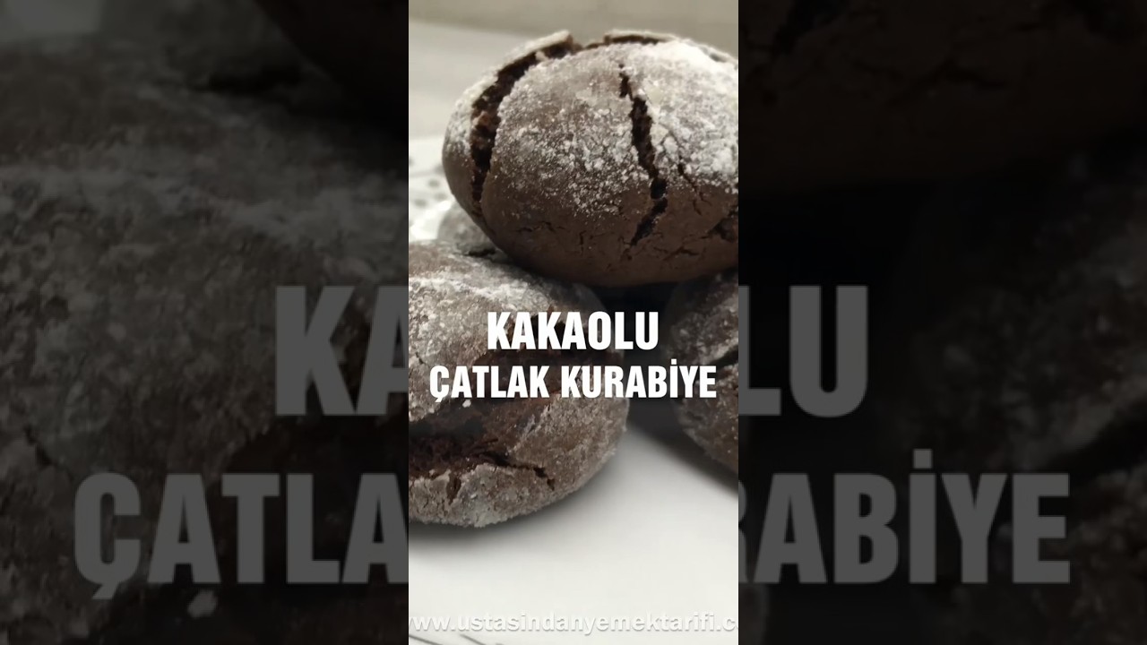 Kakaolu Çatlak Kurabiye Tarifi – 15 Dakikada Hazır! – Sıvı Yağlı ✔ Pratik