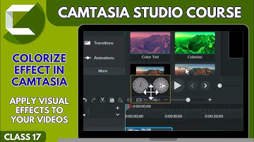 How to add Colorize Effect in Camtasia : Learn to Apply visual effects to your vidoes 