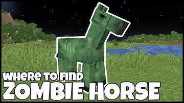 Where To Find ZOMBIE HORSE In MINECRAFT