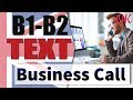 A business call - Деловой звонок (dialogue)  | Английский среднего уровня INTERMEDIATE