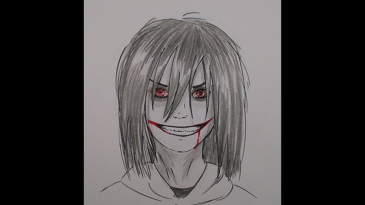 Джефф убийца рисуем мультфильмы 2